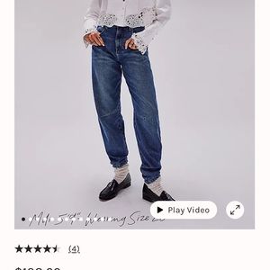 Free People Augusta Barrel Jeans size 29